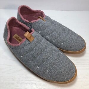 OluKai Lania Slip On Comfort Shoe Women's Size 10 Grey Pink  Slipper